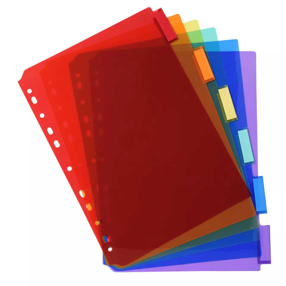 Exacompta PP Dividers, A4, 6 part/ Pc.