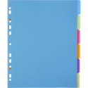 Tabbladen PP Chromaline A4 6 tabs-/ St.