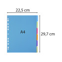Ivory card expanding file with A-Z coloured tabs/ Pc.