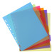 Ivory card expanding file with A-Z coloured tabs/ Pc.