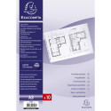 Sachet de 10 pochettes perforées PVC lisse 12/100e - A3 horizontal/ Pce