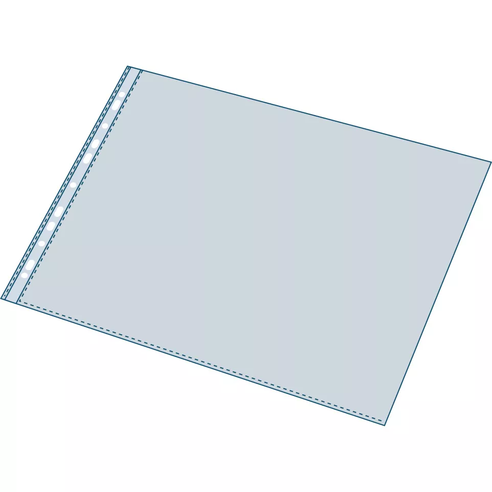 Pk 10 Punch Pockets, PVC, A3, 0.12mm,...