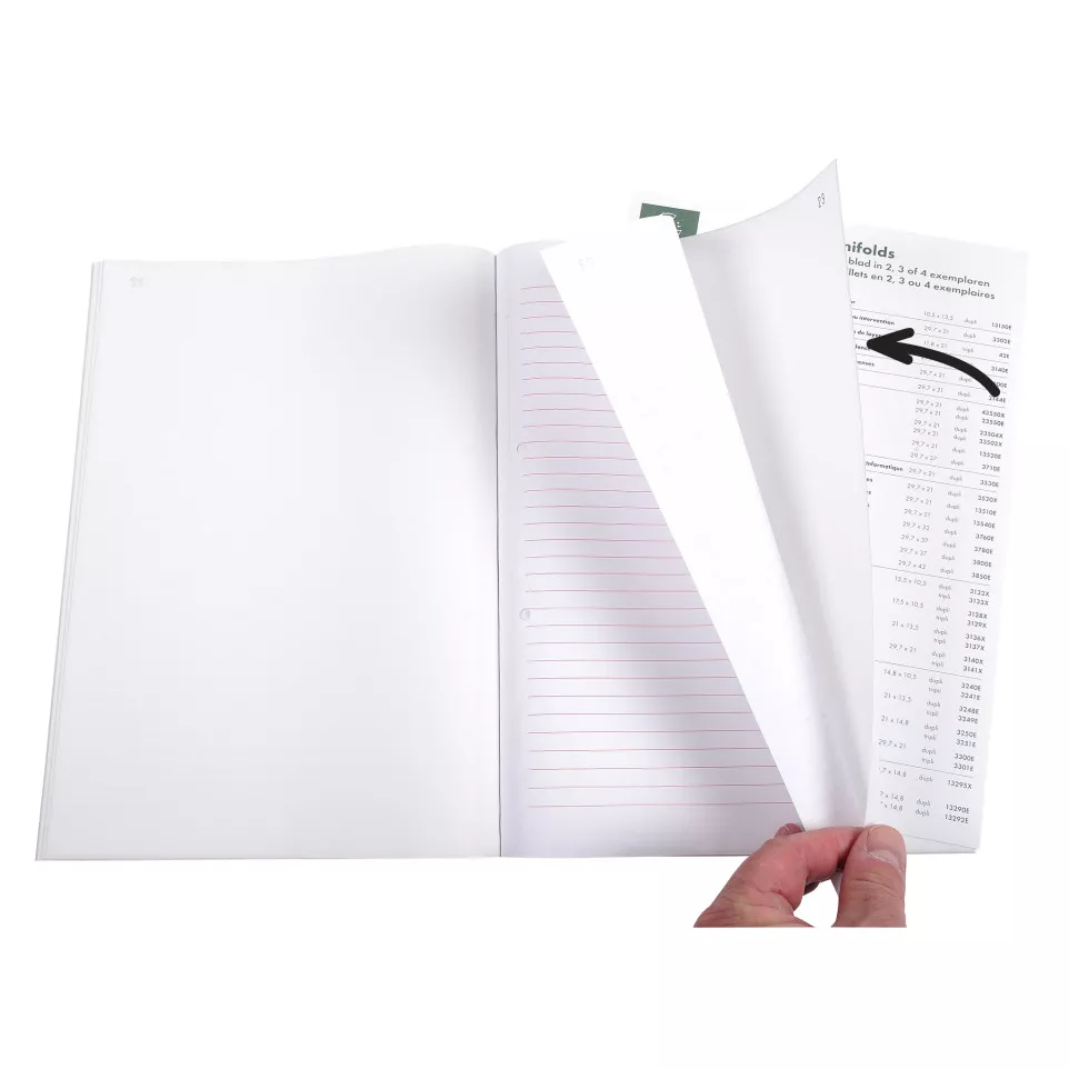 Orderboek gelijnd 21-x13,5 50bl...
