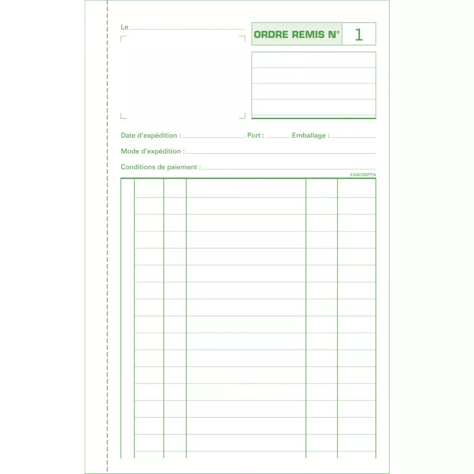 Orderboekje ontv.ord-er 21x13,5 50bl...