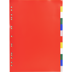 Divider Lightweight PP A4 12P ColouRed/ Pc.