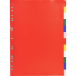 Tabbladen PP A4 12 tabs ass-/ St.