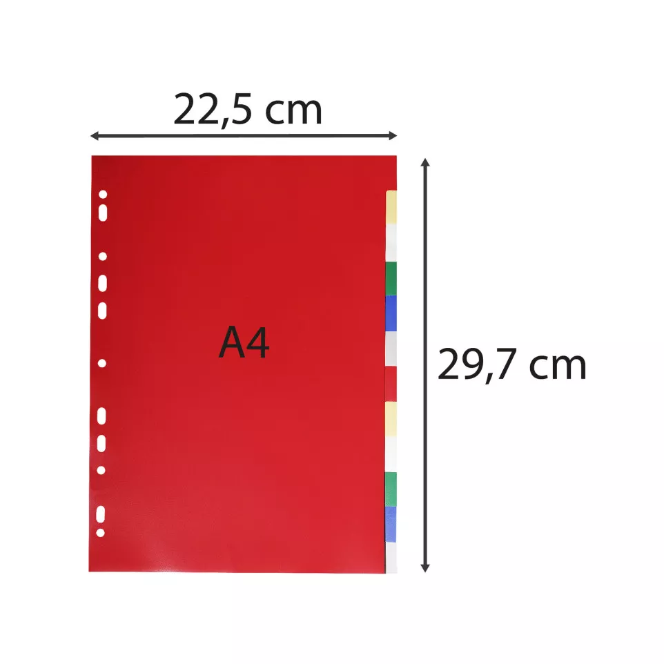 Intercalaires polypropylène souple 12...