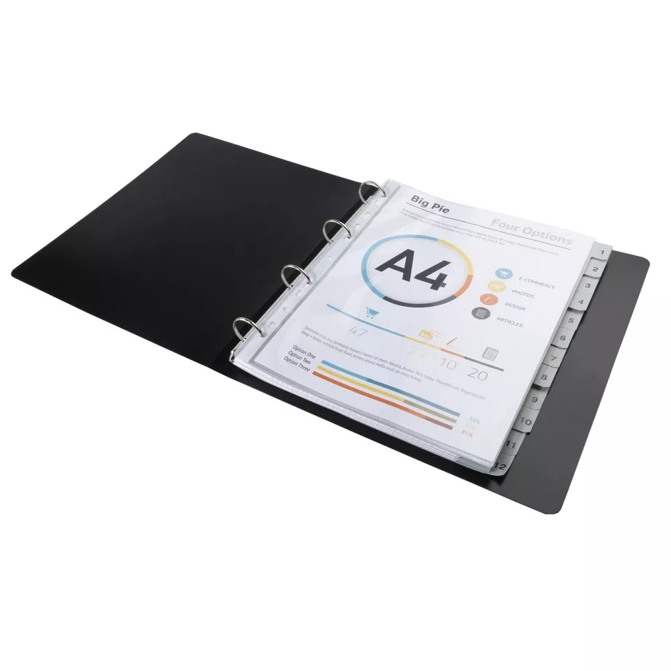 Indices PP A4+ 12Pt 1-12 Grey/ Pc.