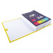 Expanding spine folder with hook and loop fastening strip/ Pc.
