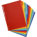 Intercalaires carte lustrée 400g 12 positions - A4 maxi/ Pce