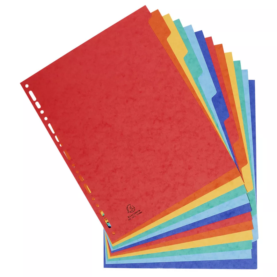 Divider Pressbd Hvywght A4+ 400g 12P/...