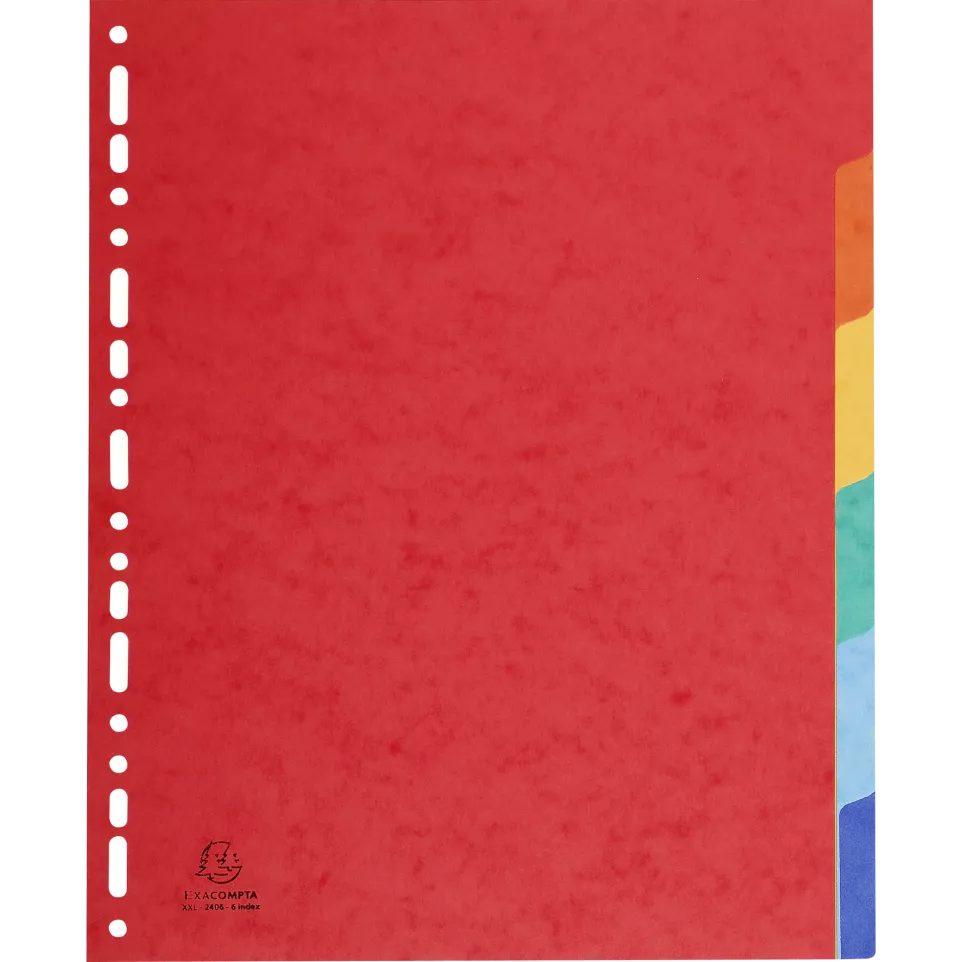 Intercalaires carte lustrée 400g 6...