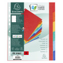 Intercalaires carte lustrée 400g 6 positions - A4 maxi/ Pce
