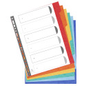 Intercalaires carte lustrée 400g 6 positions - A4 maxi/ Pce