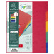 Intercalaires en véritable carte lustrée souple 225g/m2 FSC® avec 5 onglets neutres/ Pce