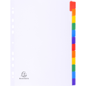 Divider A4 160g 12P White/ColouRed/ Pc.