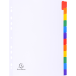 Divider A4 160g 12P White/ColouRed/ Pc.
