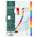 Tabbl.karton 160g A4- index 12 tabs wit/ St.