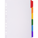 Tabbl.karton 160g A4- index 6 tabs wit/ St.