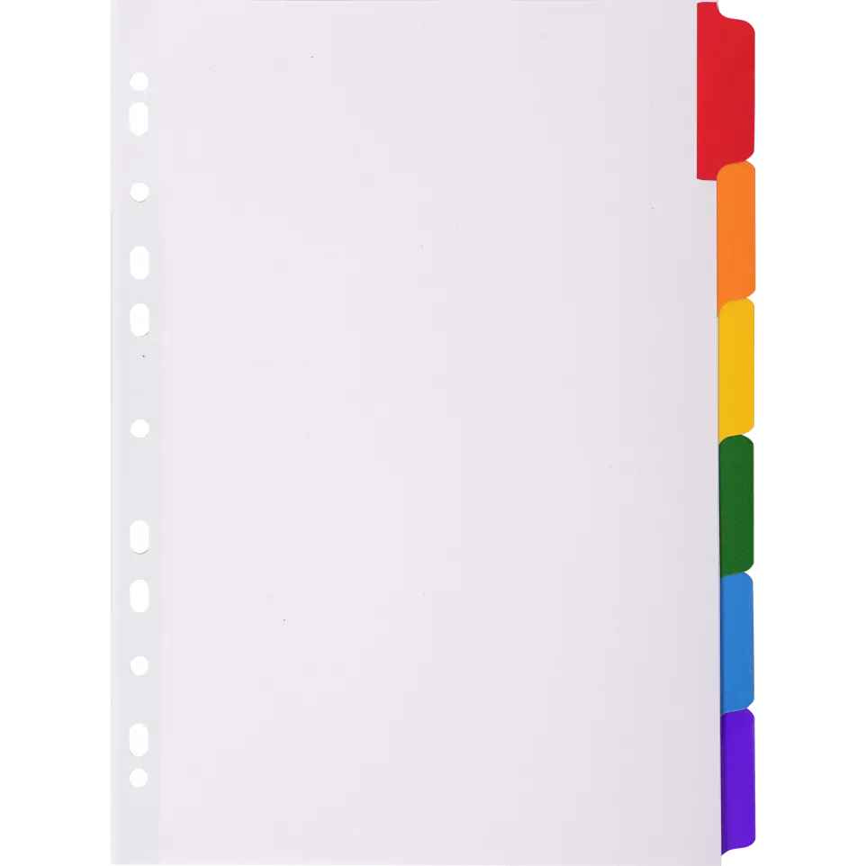 Tabbl.karton 160g A4- index 6 tabs...