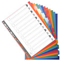Divider Pressbd A4 225g 12P ColouRed/ Pc.
