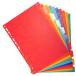 Exacompta - 10 Pre-Punched Dividers - A4 - 225gsm Genuine Pressboard/ Pc.