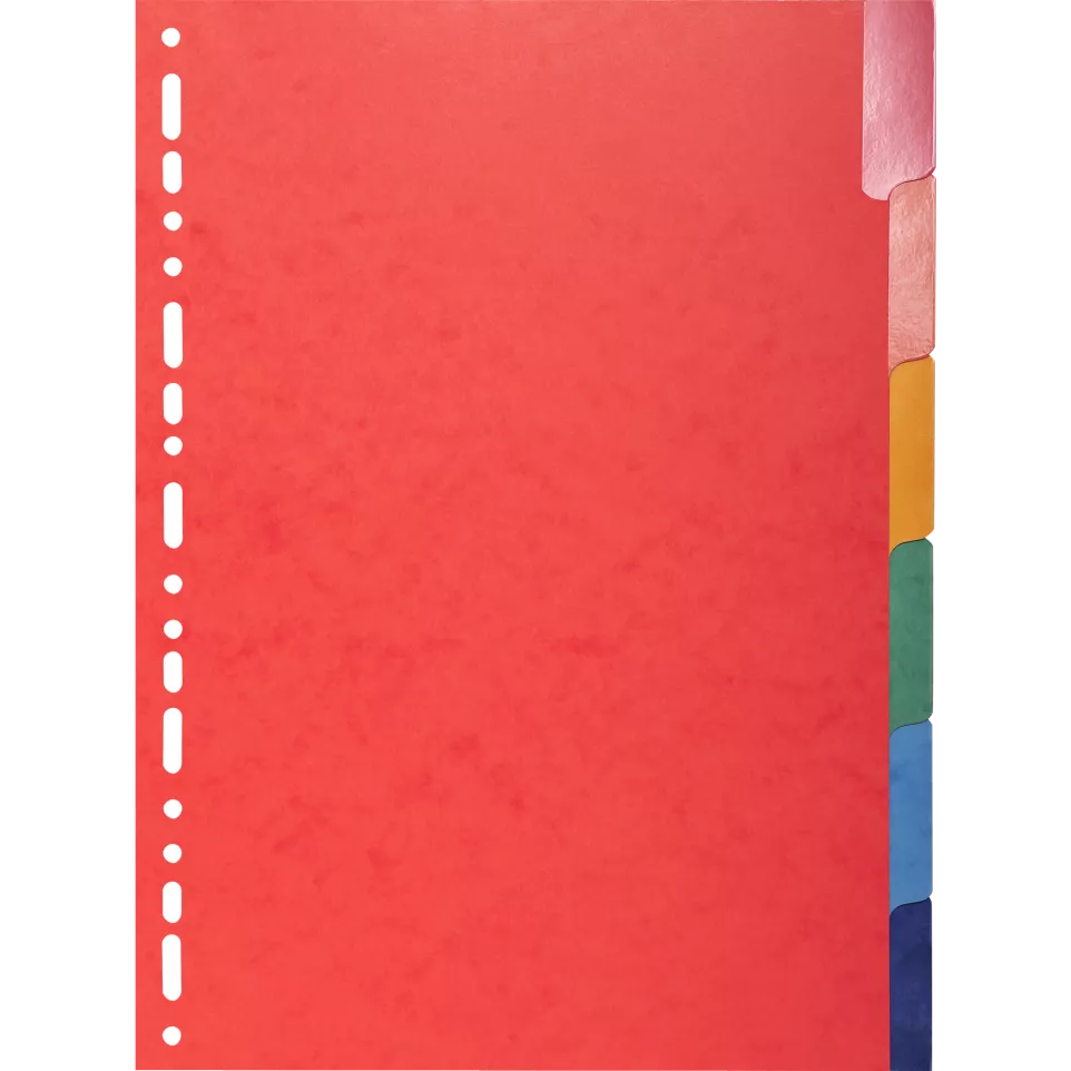 Divider Pressbd A4 225g 6P ColouRed/ Pc.