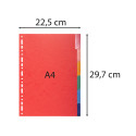 Divider Pressbd A4 225g 6P ColouRed/ Pc.