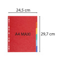 Exacompta A4+ Dividers 220g 6Part/ Pc.