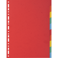 Tabblad recycled kar-ton 220g  A4 10 tabs/ St.