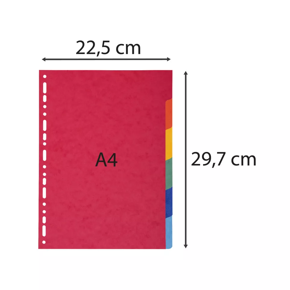 Intercalaires carte marbrée 220g/m2 6...