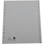 Indices PP A4 Maxi 20Pt A-Z Grey/ Pc.