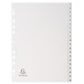 Indices recycled PP A4 20 tabs 1-20 grey/ Pc.