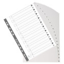 Indices recycled PP A4 20 tabs 1-20 grey/ Pc.