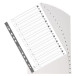 Indices recycled PP A4 20 tabs 1-20 grey/ Pc.