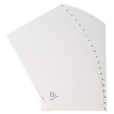 Indices recycled PP A4 20 tabs 1-20 grey/ Pc.