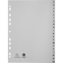 Indices recycled PP A4 20Pt A-Z Grey/ Pc.
