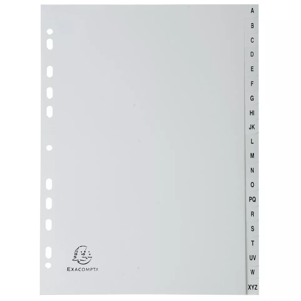 Indices recycled PP A4 20Pt A-Z Grey/...