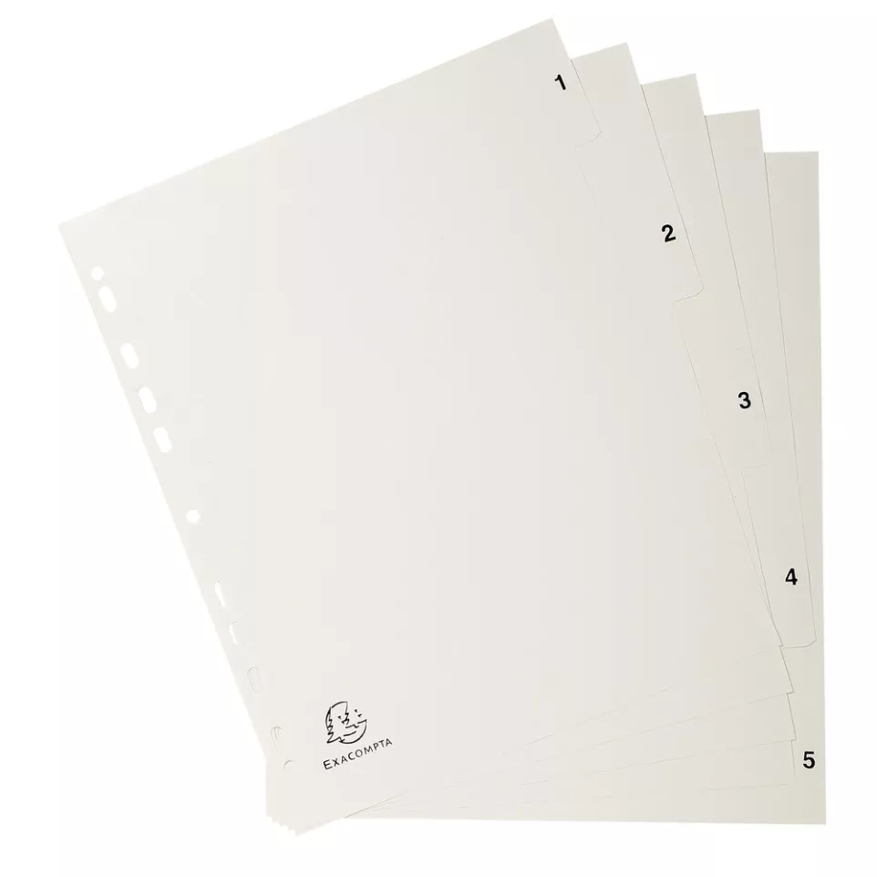 Tab. gerecycled PP A-4 bedrukt 1-5...