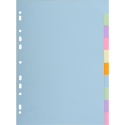 Intercalaires carte pastel 170g Forever 10 positions - A4/ Pce