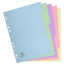 Intercalaires carte pastel 170g Forever 5 positions - A4/ Pce