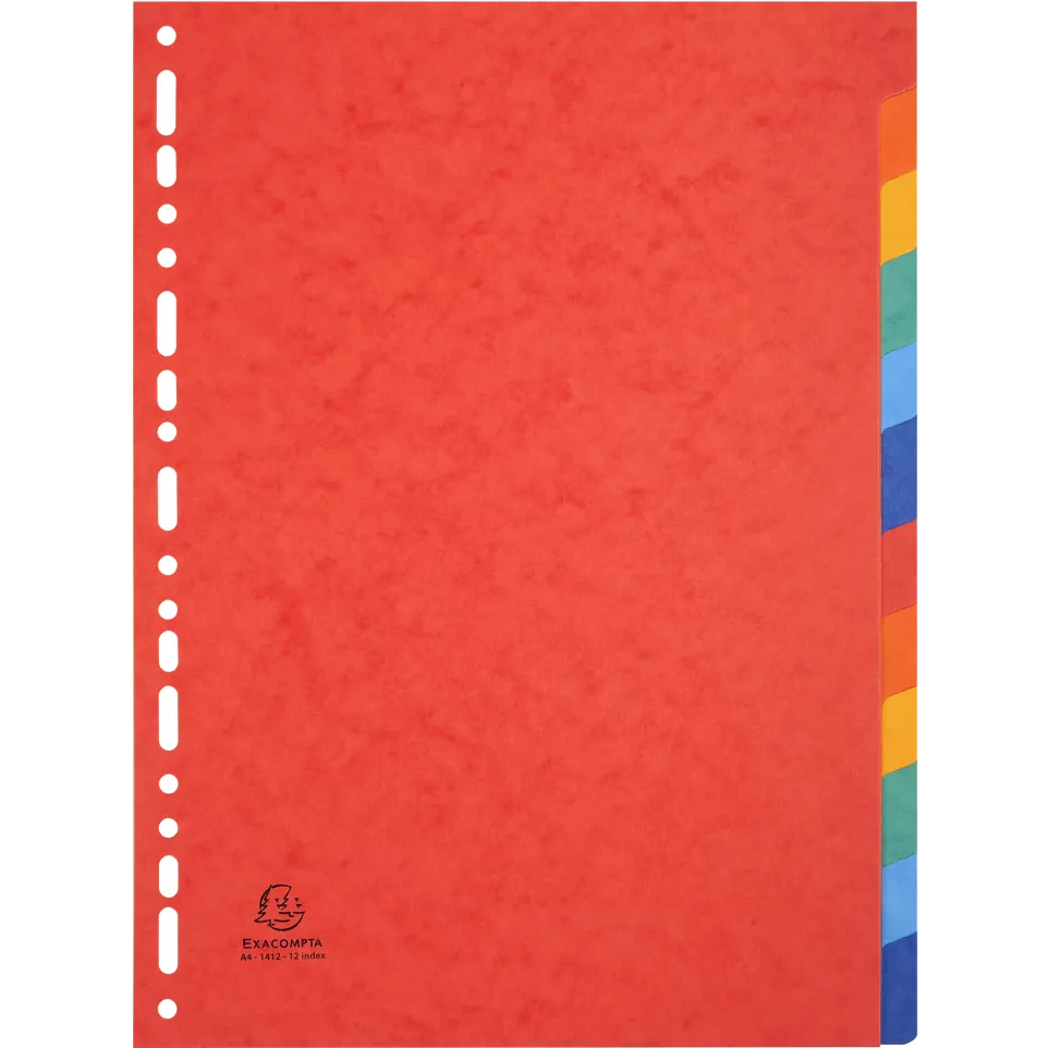 Divider Pressbd Lwght A4 12P/ Pc.