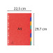 Intercalaires carte lustrée 225g 8 positions - A4/ Pce
