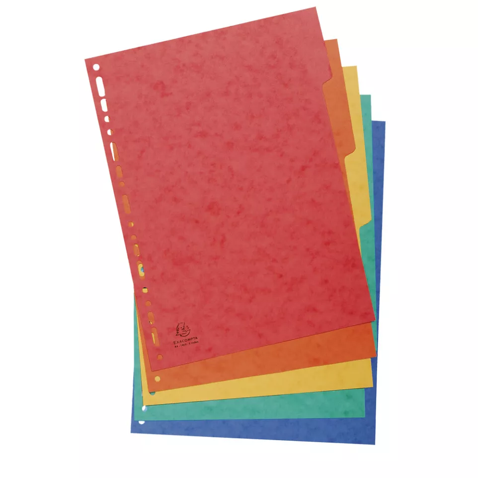 Intercalaires carte lustrée 225g 5...