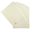 Indices 12 Pt Jan-Dec A4 Card Ivory/ Pc.