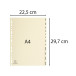 Indices 12 Pt Jan-Dec A4 Card Ivory/ Pc.