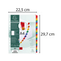 Tabbl.karton 160g A4- geplast. 1-31 wit/ St.