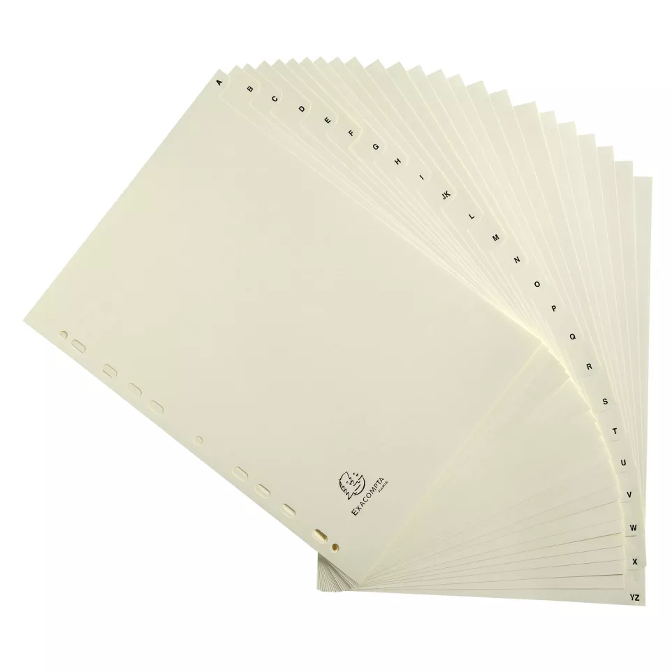 Tabbladen karton 155-g  24 tabs A-Z...