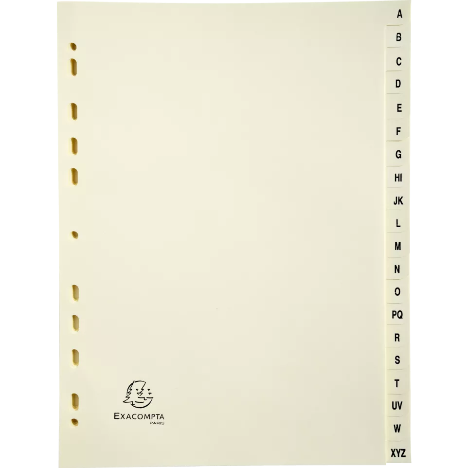 Intercalaires imprimés Carte peau...