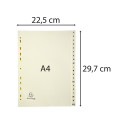 Tabbladen karton 155-g  20 tabs A-Z ivoor/ St.